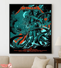Metallica M72 Tour 2025 Canvas Poster – Tonight In Tampa Setlist Wall Art by Ken Taylor - Get Trend Merch