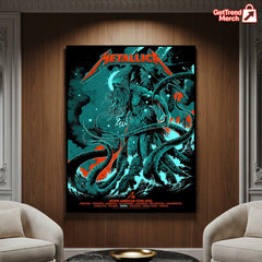 Metallica M72 Tour 2025 Canvas Poster – Tonight In Tampa Setlist Wall Art by Ken Taylor