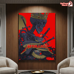 Metallica M72 Tour 2025 Columbus OH Poster – Skeleton Snake Crown Art Print, May 11 Historic Crew Stadium Concert