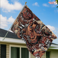 Metallica M72 Tour 2025 Denver Flag – Battle Grizzly Bear Design, June 27 Empower Field Limited Edition by JML2Art - Get Trend Merch