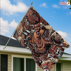 Metallica M72 Tour 2025 Denver Flag – Battle Grizzly Bear Design, June 27 Empower Field Limited Edition by JML2Art