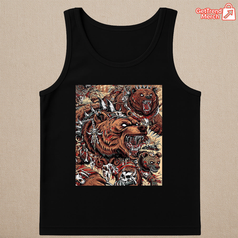 Metallica M72 Tour 2025 Denver Tank Top – Battle Grizzly Bear Graphic Shirt, June 27 2025 Empower Field Concert by JML2Art - Get Trend Merch