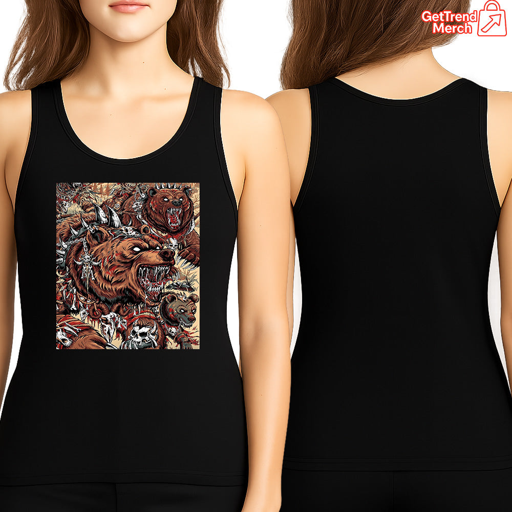 Metallica M72 Tour 2025 Denver Tank Top – Battle Grizzly Bear Graphic Shirt, June 27 2025 Empower Field Concert by JML2Art - Get Trend Merch