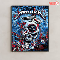 Metallica M72 Tour 2025 Nashville Poster – Skull & Hammer Artwork Concert Print, Tennessee Show Tribute - Get Trend Merch