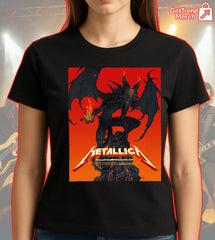 Metallica M72 Tour 2025 Santa Clara Pop-Up Dragon Shirt Vance Kelly Art