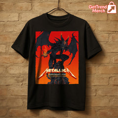 Metallica M72 Tour 2025 Santa Clara Pop-Up Dragon Shirt Vance Kelly Art