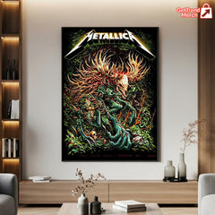 Metallica M72 Tour 2025 Toronto Canvas Poster – April 24/26 2025 Concert Art Print, Heavy Metal Wall Decor