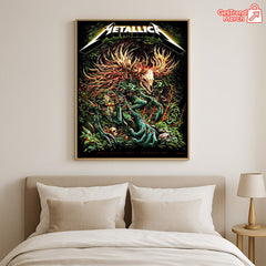 Metallica M72 Tour 2025 Toronto Canvas Poster – April 24/26 2025 Concert Art Print, Heavy Metal Wall Decor
