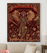Metallica M72 Tour Atlanta Canvas Poster – June 3, 2025 “Tonight in Atlanta” Setlist Wall Art, Mercedes-Benz Stadium - Get Trend Merch