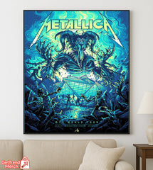 Metallica M72 Tour Atlanta Canvas Poster – June 3, 2025 “Tonight in Atlanta” Setlist Wall Art, Mercedes-Benz Stadium
