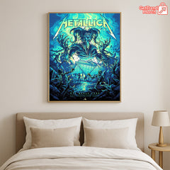 Metallica M72 Tour Atlanta Canvas Poster – June 3, 2025 “Tonight in Atlanta” Setlist Wall Art, Mercedes-Benz Stadium