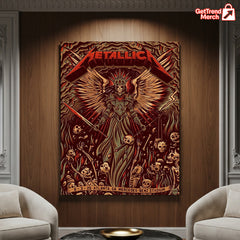 Metallica M72 Tour Atlanta Canvas Poster – June 3, 2025 “Tonight in Atlanta” Setlist Wall Art, Mercedes-Benz Stadium