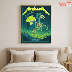 Metallica M72 Tour Canvas Poster – June 14, 2025 “Tonight in Houston” Concert Art Print, NRG Stadium by Vance Kelly