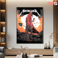 Metallica M72 Tour June 16 2025 Houston Texas NRG Stadium – Tonight In Houston Setlist Canvas Poster by Matt Ryan Tobin