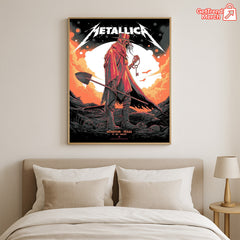 Metallica M72 Tour June 16 2025 Houston Texas NRG Stadium – Tonight In Houston Setlist Canvas Poster by Matt Ryan Tobin