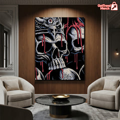 Metallica M72 World Tour 2025 Santa Clara Poster Canvas – Levi’s Stadium, Brandon Heart Skull Art