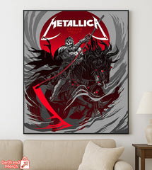 Metallica M72 World Tour June 27 & 29 2025 Denver Empower Field at Mile High – Tonight In Denver Setlist Canvas Poster by Becky Cloonan