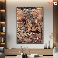 Metallica M72 World Tour – June 29, 2025 – Denver, CO – Empower Field at Mile High – Grizzly Bear War Setlist Poster Canvas Wall Art - Get Trend Merch