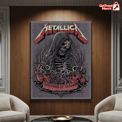 Metallica M72 World Tour May 28, 2025 Landover, MD Northwest Stadium – Tonight in Landover Setlist Poster Canvas Wall Art