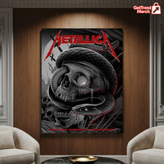 Metallica M72 World Tour May 3, 2025 Nashville, TN Nissan Stadium – Tonight in Tennessee Setlist Poster Canvas Wall Art