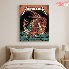 Metallica M72 World Tour May 7, 2025 Blacksburg, VA Lane Stadium – Tonight in Virginia Setlist Poster Canvas Wall Art