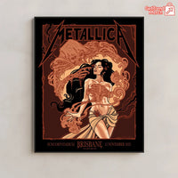 Metallica M72 World Tour November 12 2025 Brisbane Australia Suncorp Stadium Poster Canvas Wall Art