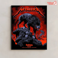 Metallica M72 World Tour November 15, 2025 Sydney Australia - Accor Stadium Poster Canvas Wall Art