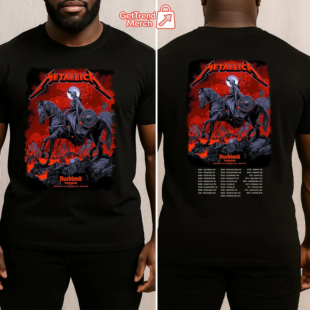 Metallica M72 World Tour November 19, 2025 Auckland, New Zealand - Eden Park Tour Shirt