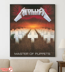 Metallica Master of Puppets Canvas Poster – Iconic Album Cover Wall Art Print, Heavy Metal Home Decor