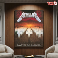 Metallica Master of Puppets Canvas Poster – Iconic Album Cover Wall Art Print, Heavy Metal Home Decor - Get Trend Merch