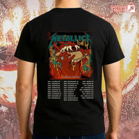 Metallica Philadelphia 2025 Night 1 T-Shirt | Red Monster Bite Tour Tee – Lincoln Financial Field - Get Trend Merch