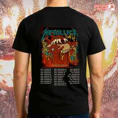 Metallica Philadelphia 2025 Night 1 T-Shirt | Red Monster Bite Tour Tee – Lincoln Financial Field