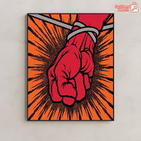 Metallica St. Anger Album Cover Canvas Poster – Iconic Fist Design Wall Art by Pushead - Get Trend Merch