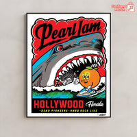 Pearl Jam Hollywood FL Concert Poster – Hard Rock Live Hollywood, FL April 24 2025 “Dead Pioneers” Event Print by Coby Schultz - Get Trend Merch