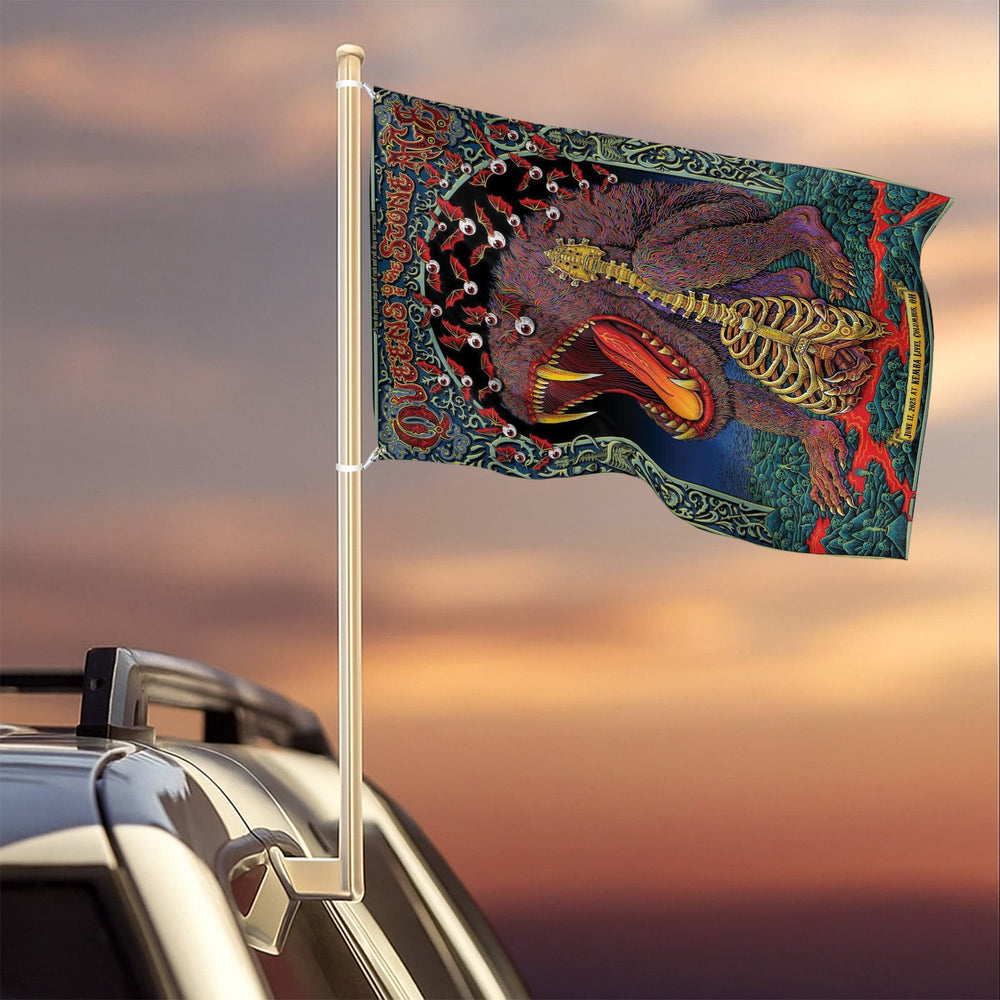 Queens Of The Stone Age Concert Tour 2025, Columbus Ohio, June 17, KEMBA Live, Poster Art Flag, 2-Sided House Flag, Limited Edition Tour Merch - Get Trend Merch