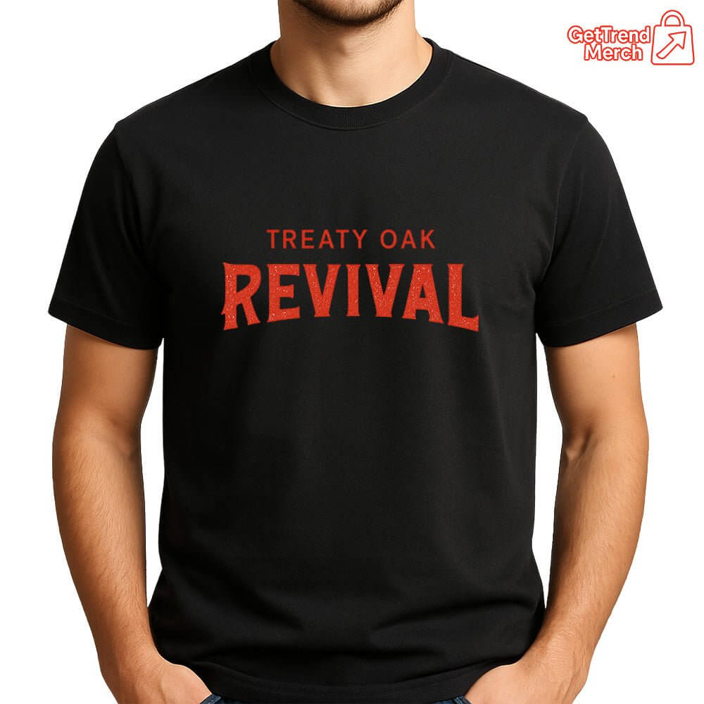 ReTro Treaty Oak Revival Western T-Shirt – Vintage Cowboy Rock Band Graphic Tee - Get Trend Merch