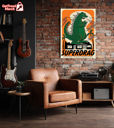 Superdrag Destination Weekend Poster Canvas – The Troubadour LA 2025 Limited Edition by Daykamp Creative, 12x18 Gig Print Wall Art - Get Trend Merch