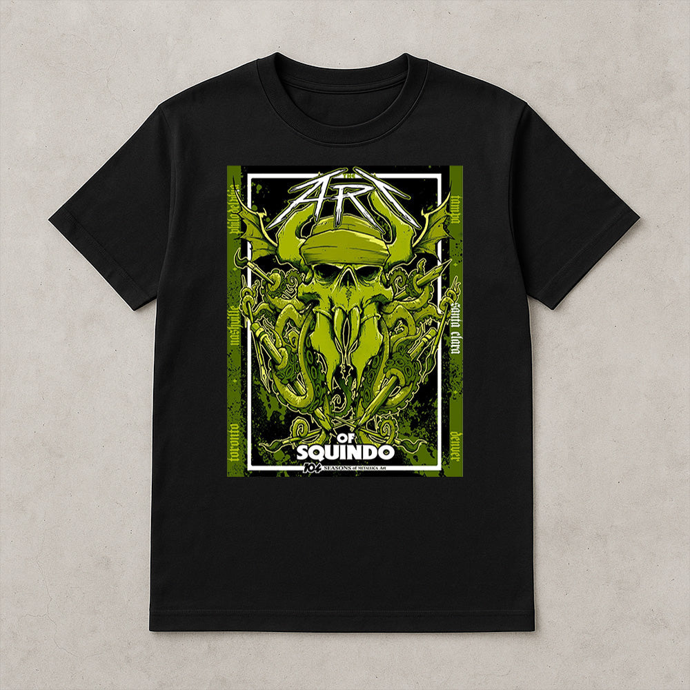 The Art of Squindo Metallica Santa Clara 2025 T-Shirt – Limited Pop-Up Shop Edition, Bay Area Collector Tee - Get Trend Merch
