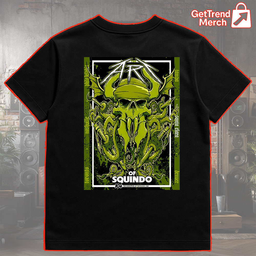 The Art of Squindo Metallica Santa Clara 2025 T-Shirt – Limited Pop-Up Shop Edition, Bay Area Collector Tee - Get Trend Merch